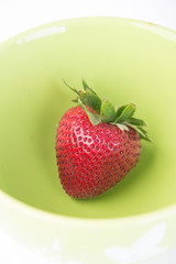 Fresh strawberries on background