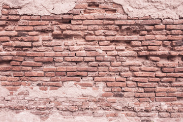 Old brick wall.Vintage tone.