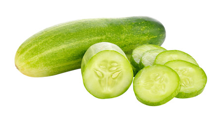 cucumber on white background