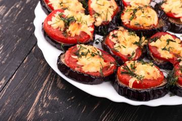 Dish of eggplant