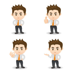 cartoon illustration Business man