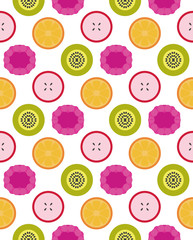 Vector fruits seamless pattern