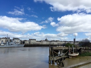 Fototapeta premium La Loira a Nantes, Loira Atlantica - Francia