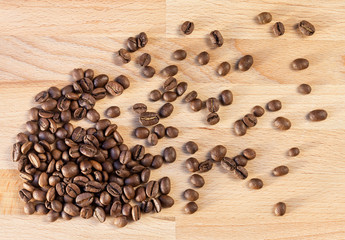 Placer coffee beans