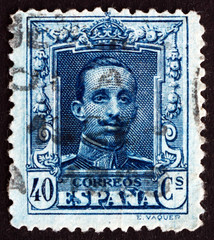 Postage stamp Spain 1922 Alfonso XIII, King of Spain