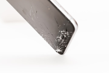 Broken Corner of Smartphone