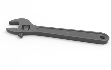 Groove pliers isolated on white