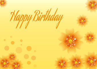 Birthday floral card