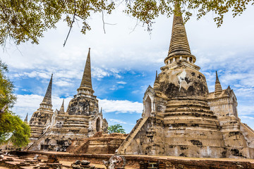 Fototapeta premium Old Temple of Ayuthaya, Thailand