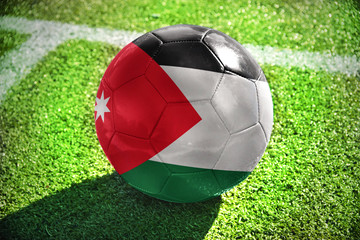 football ball with the national flag of jordan