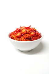 Burning fat by eating hot chili.