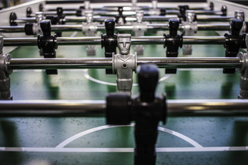 Kickerfiguren warten auf Spieler (Variante)