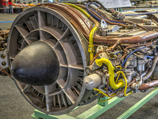 Düsentriebwerk eines Jets
