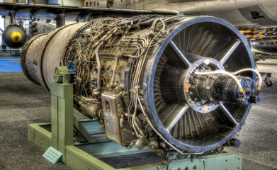 Düsentriebwerk eines Jets