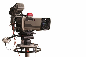 a television camera in a studio optional