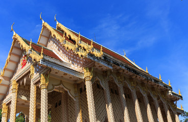 Obraz premium Thai church of Wat Pa Suthawas, Sakon Nakhon Province in Thailan