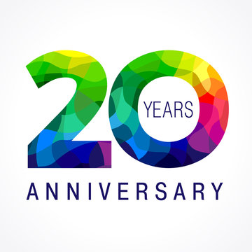 20 anniversary color logo