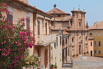 Cityscape of Longiano, Emilia romagna, Italy