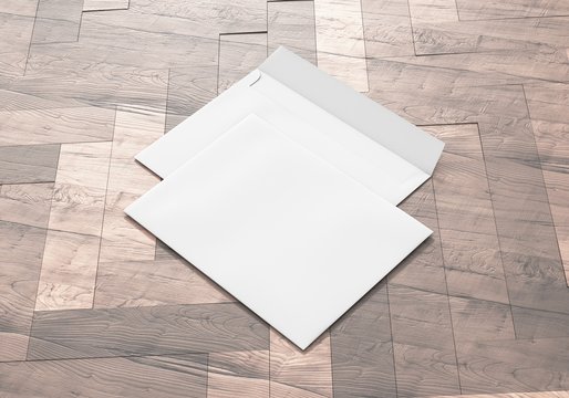 Briefumschlag Vorlage auf Holz Hintergrund