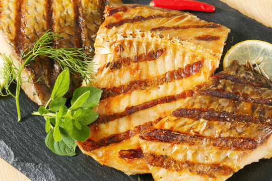 Grilled Carp Fillets