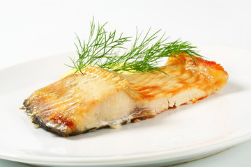 Oven baked carp fillet