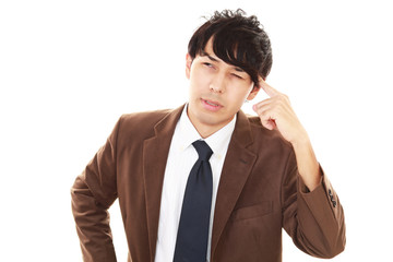 苦悩するビジネスマン