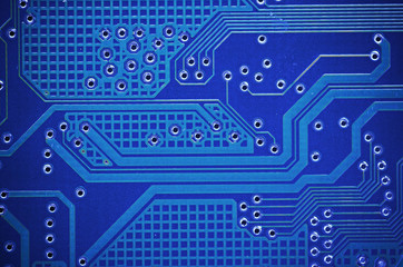 lines and solder joints of the modern circuit board