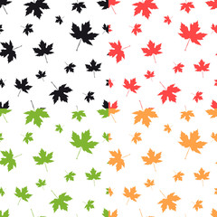 Autumnal Maple Leaf seamless pattern