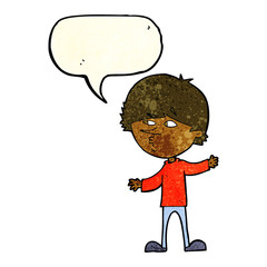 Obraz na płótnie Canvas cartoon curious man with speech bubble