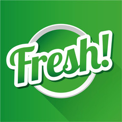 Fresh! vector button
