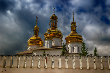 Fototapeta na wymiar Holy Trinity monastery in Tyumen Russia