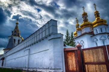 Fototapeta premium Holy Trinity monastery in Tyumen Russia