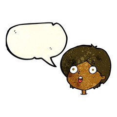 cartoon amazed expression with speech bubble