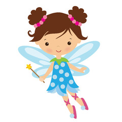 Garden fairy vector illustration