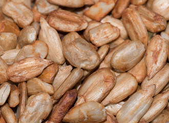 Background of dry roasted mixed seeds  