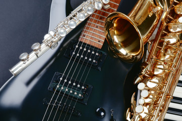 Obraz premium Musical instruments, closeup