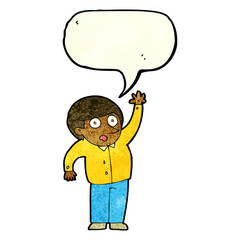 cartoon man asking question with speech bubble