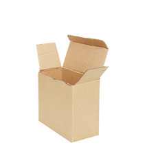 cardboard box, isolated on white background