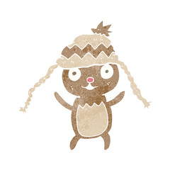 cartoon bear in hat