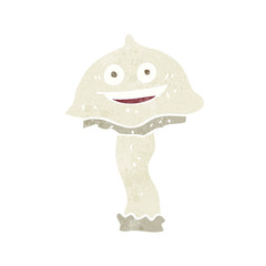 cartoon happy mushroom