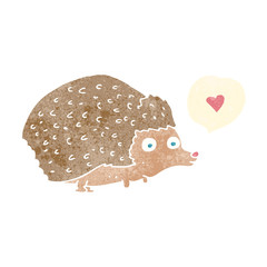 cartoon cute hedgehog