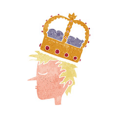 cartoon person wearing crown