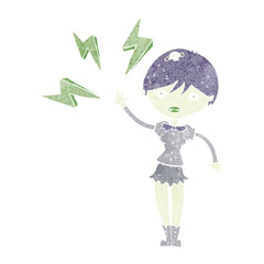 cartoon halloween vampire girl