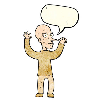 recommend clip art: cartoon mean man with speech bubble