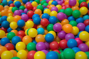 Fototapeta na wymiar Colorful plastic balls