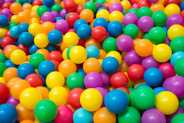 Fototapeta na wymiar Colorful plastic balls