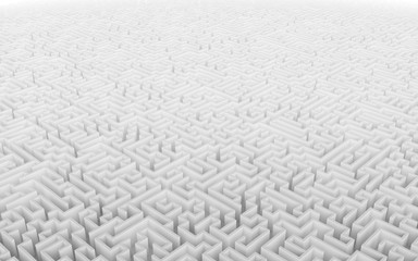 High quality illustration of a large maze or labyrinth