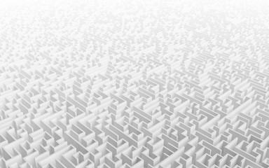 High quality illustration of a large maze or labyrinth