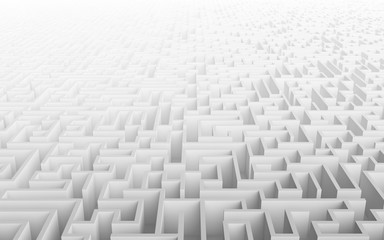 High quality illustration of a large maze or labyrinth