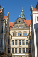 Fototapeta premium George Gate building in end of Schloss Street, Dresden, Germany.